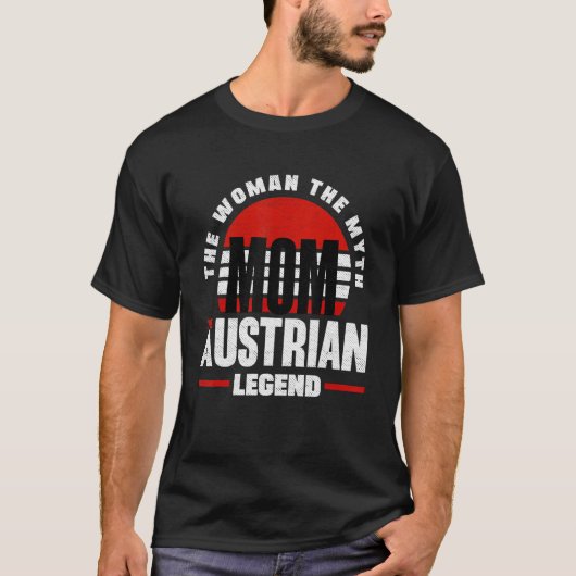 Austria Austrian Austria Flag Mother T-shirt (Voorkant)