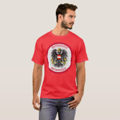 Austria Coat of Arms Circle Shape T-shirt (Voorkant volledig)