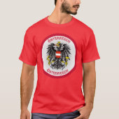 Austria Coat of Arms Circle Shape T-shirt (Voorkant)