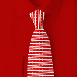 Austria Flag Brick Pattern Stropdas