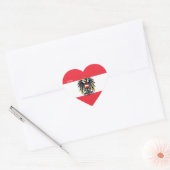 Austria Flag Splendid Patriotic Hart Sticker (Envelop)