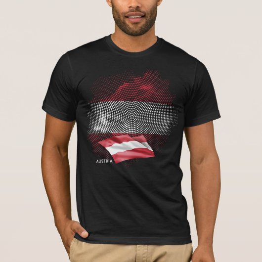Austria flag t-shirt (Voorkant)