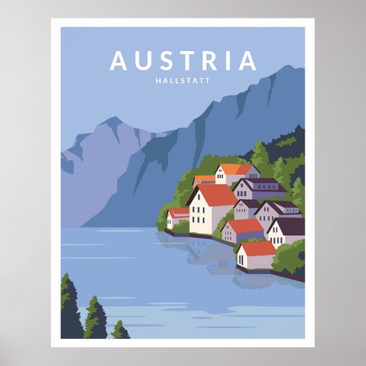 Austria Hallstatt Poster (Voorkant)