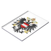 Austria Hungary coat of arms flag Notitieboek (Linkerzijde)