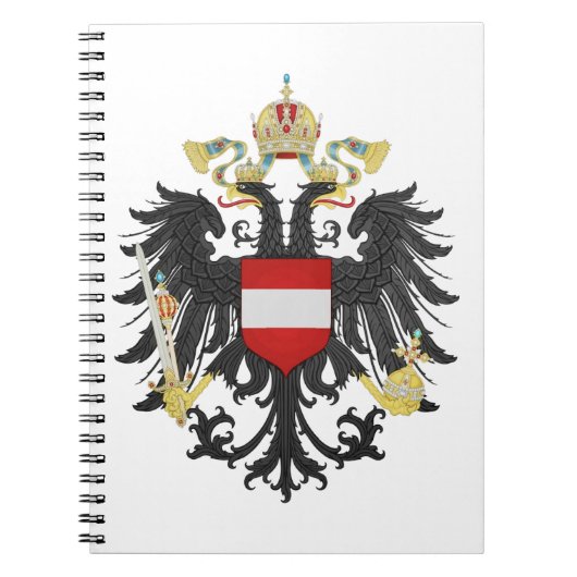 Austria Hungary coat of arms flag Notitieboek (Voorkant)