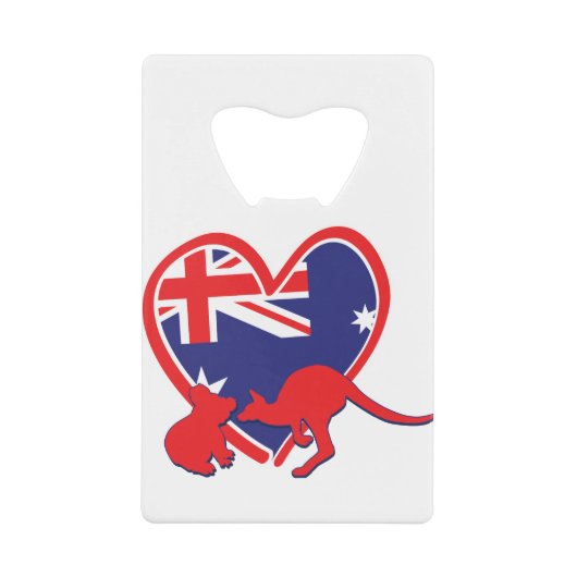 Austria Koala Kangaroo Creditkaart Flessenopener (Voorkant)