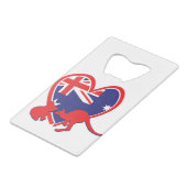 Austria Koala Kangaroo Creditkaart Flessenopener (Achterkant Gekanteld)