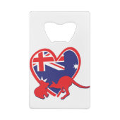 Austria Koala Kangaroo Creditkaart Flessenopener (Achterkant)