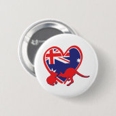 Austria Koala Kangaroo Ronde Button 5,7 Cm (Voorkant /achterkant)
