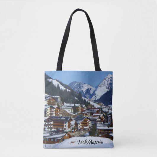 Austria Lech am Arlberg Souvenir Tote Bag (Voorkant)