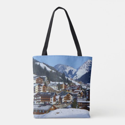 Austria Lech am Arlberg Souvenir Tote Bag (Achterkant)