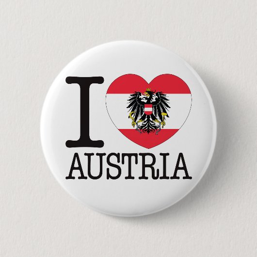 Austria Love v2 Ronde Button 5,7 Cm (Voorkant)