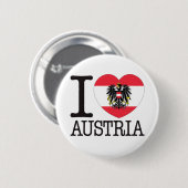Austria Love v2 Ronde Button 5,7 Cm (Voorkant /achterkant)