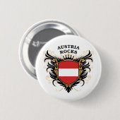 Austria Rocks Ronde Button 5,7 Cm (Voorkant /achterkant)