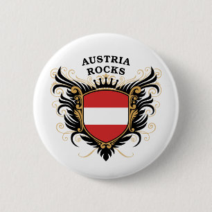 Austria Rocks Ronde Button 5,7 Cm