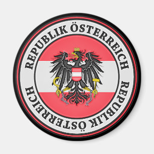 Austria Round Emblem Magneet