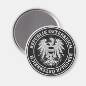 Austria Round Emblem Magneet (Voorkant / Achterkant)