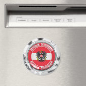 Austria Round Emblem Magneet (Insitu (Vaatwasser))