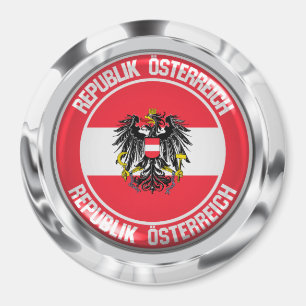 Austria Round Emblem Magneet