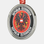 Austria Round Emblem Metalen Ornament (Links)