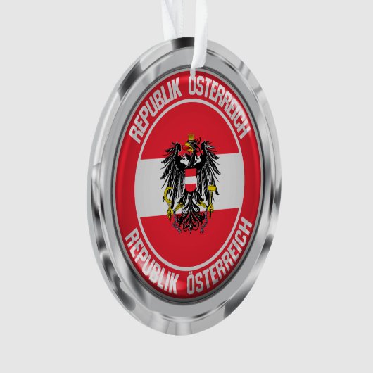 Austria Round Emblem Ornament (voorkant)
