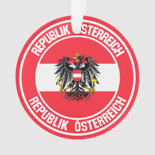 Austria Round Emblem Ornament (voorkant)