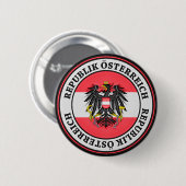 Austria Round Emblem Ronde Button 5,7 Cm (Voorkant /achterkant)