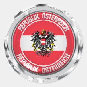 Austria Round Emblem Ronde Sticker