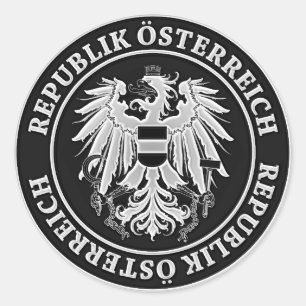 Austria Round Emblem Ronde Sticker