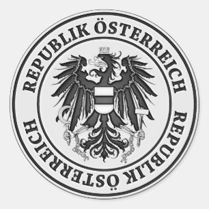 Austria Round Emblem Ronde Sticker