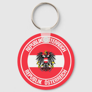 Austria Round Emblem Sleutelhanger