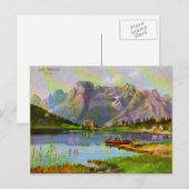 Austria Tyrol Lake Misurina,1920 Briefkaart (Voorkant / Achterkant)