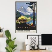 Austria Vintage Travel Poster Ad Retro Prints (Thuiskantoor)