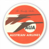 Austrian Airways Aviation Sticker (Voorkant)