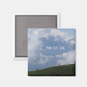 Austrian Alps douane magnet (Voorkant / Achterkant)