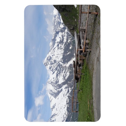 Austrian Alps douane magnet Magneet (Verticaal)