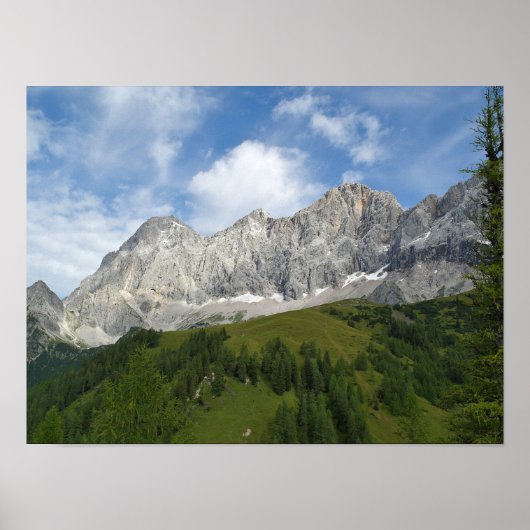 Austrian Alps In Summer Poster (Voorkant)