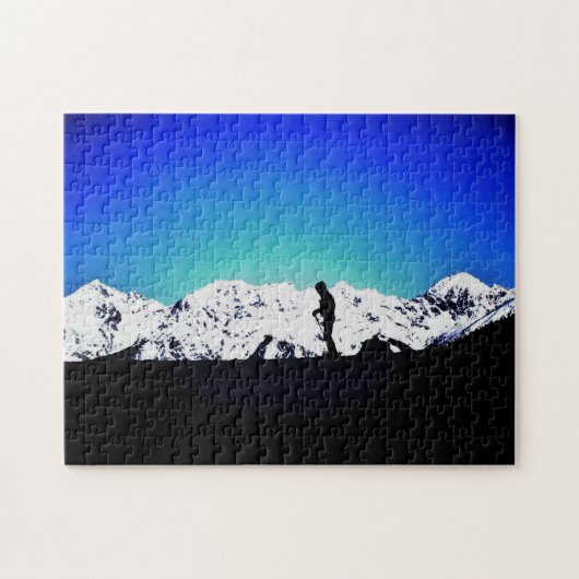 Austrian Alps Skier Legpuzzel (Horizontaal)
