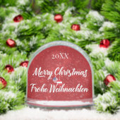 Austrian American Merry Christmas Sneeuwbol (Kerstmis)