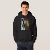 Austrian And Beninese Mix DNA Flag Heritage Hoodie (Voorkant volledig)