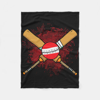 Austrian Cricket Racket And Ll Flag Of Austria Fleece Deken
