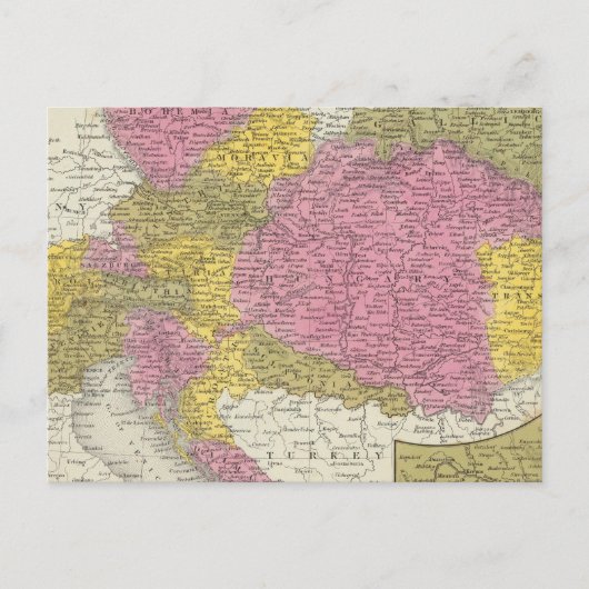Austrian Empire 4 Briefkaart (Voorkant)