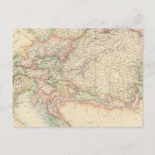 Austrian Empire 4 Briefkaart (Voorkant)
