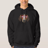 Austrian Flag American English Coonhound Dog Austr Hoodie (Voorkant)