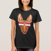 Austrian Flag Pharaoh Hound Dog Austria Pocket T-shirt (Voorkant)