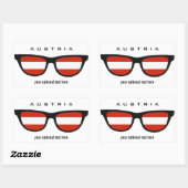 Austrian Shades aangepaste stickers (Vel)