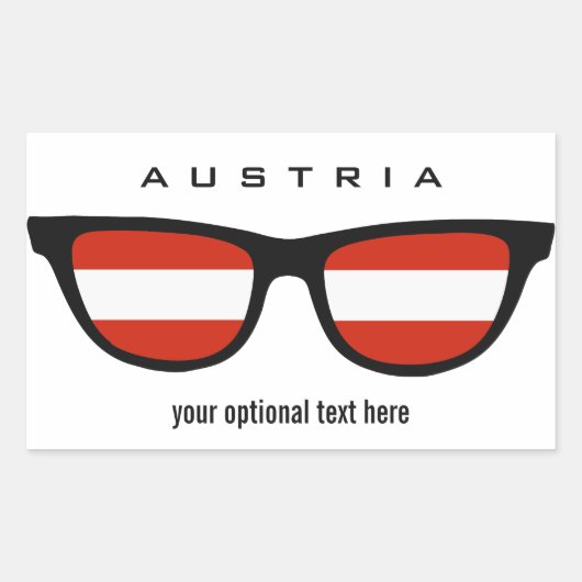 Austrian Shades aangepaste stickers (Voorkant)