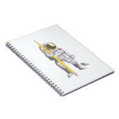 Austronautisch potlood en papier notitieboek (Rechterzijde)