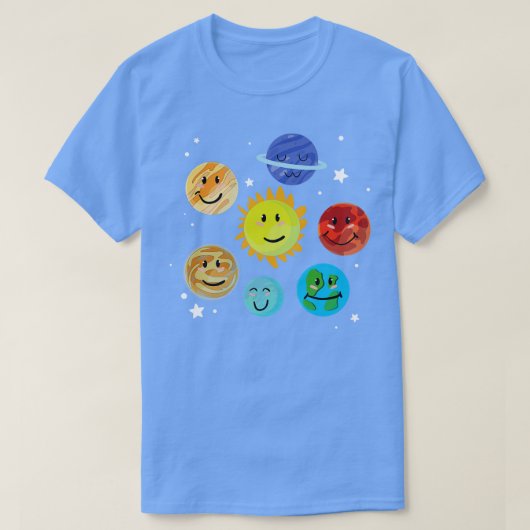 Austronomie Scientist Universe Solar System Cute P T-shirt (Design voorkant)