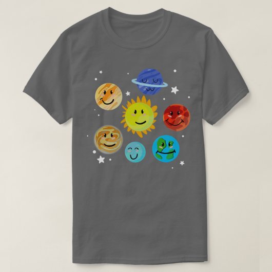 Austronomie Scientist Universe Solar System Cute P T-shirt (Design voorkant)